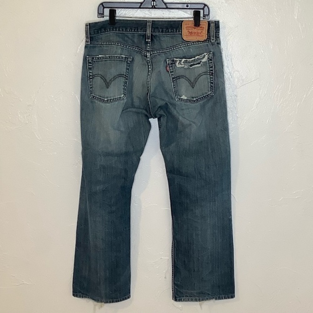 Levi’s 514 ripped straight leg jeans SZ 33/30 - Picture 2 of 14